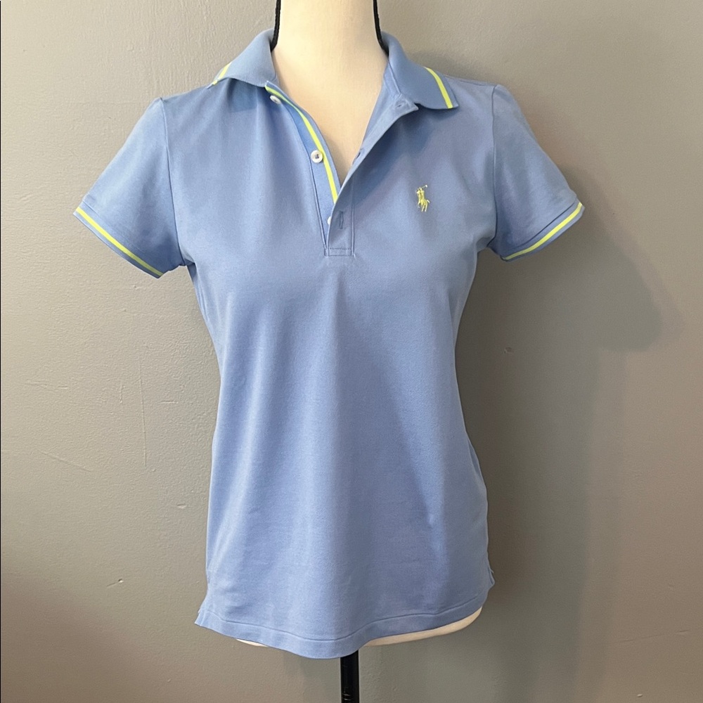 Polo by Ralph Lauren Women's Sky Blue Short Sleeve Polo